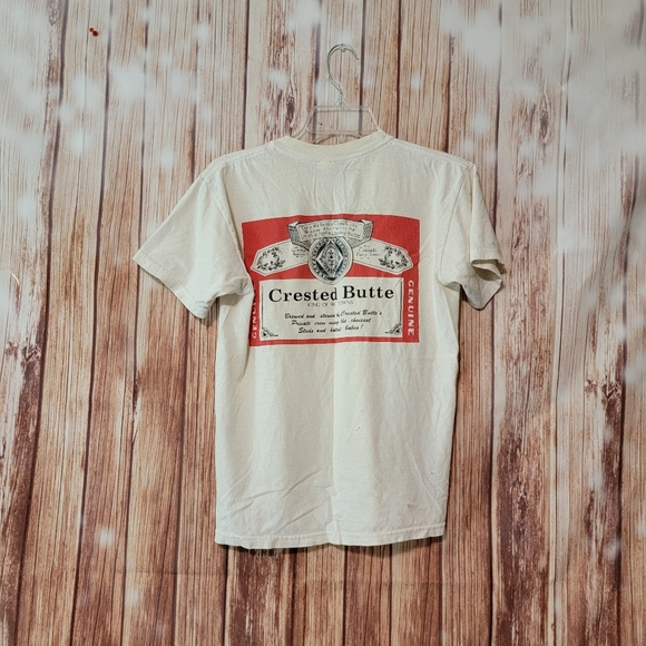 Vintage Other - Vtg Crested Butte Budweiser King of Ski Shirt